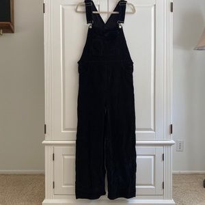 NWOT Black Corduroy Overalls